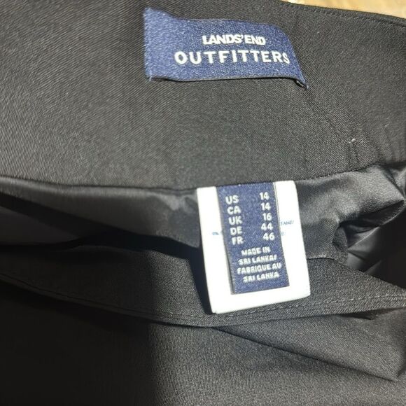 3For$20 Lands’ End Black Zipper Skirt size 14 - Picture 5 of 6